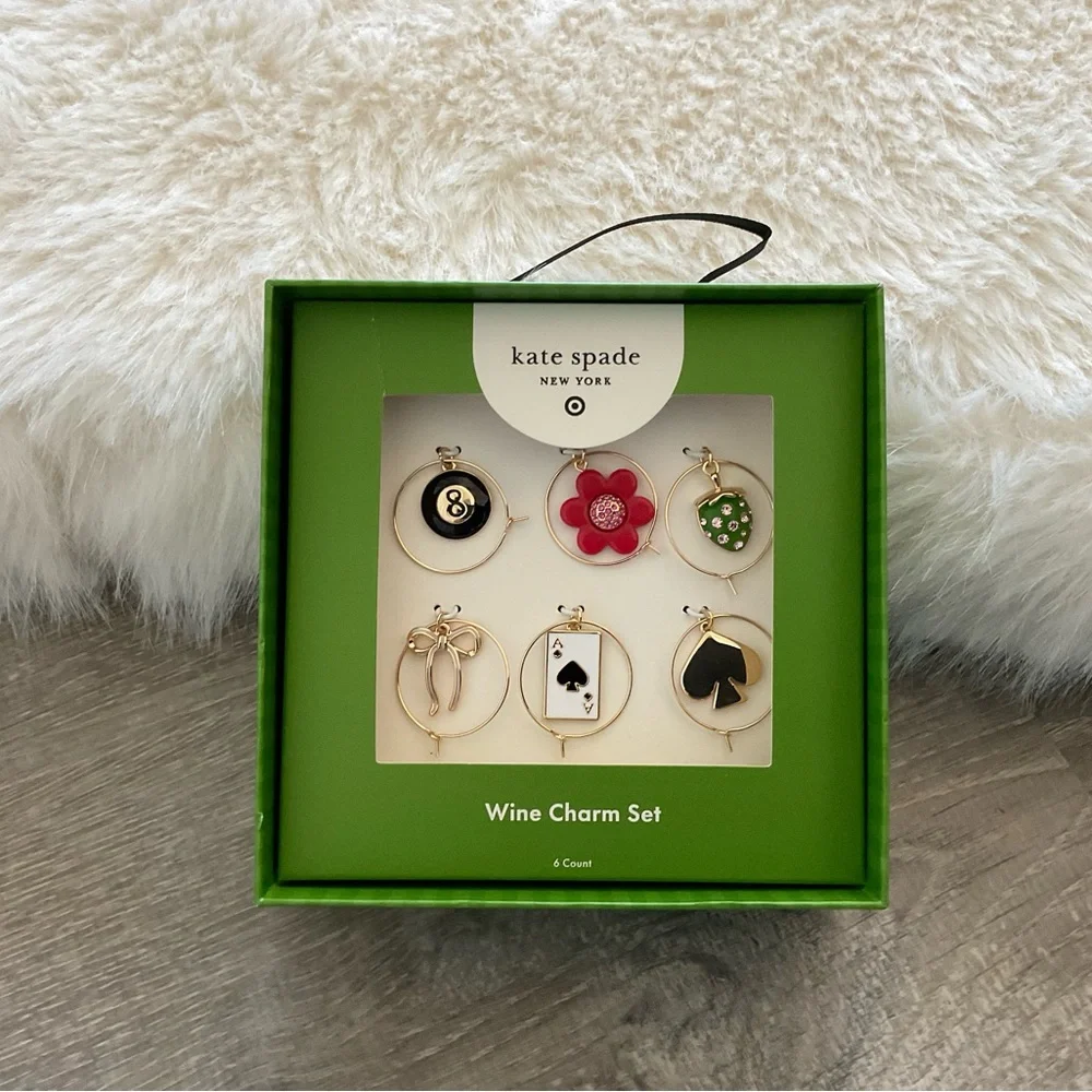 ♠️🍷 kate spade new york x Target Wine Charm Set 6 Count